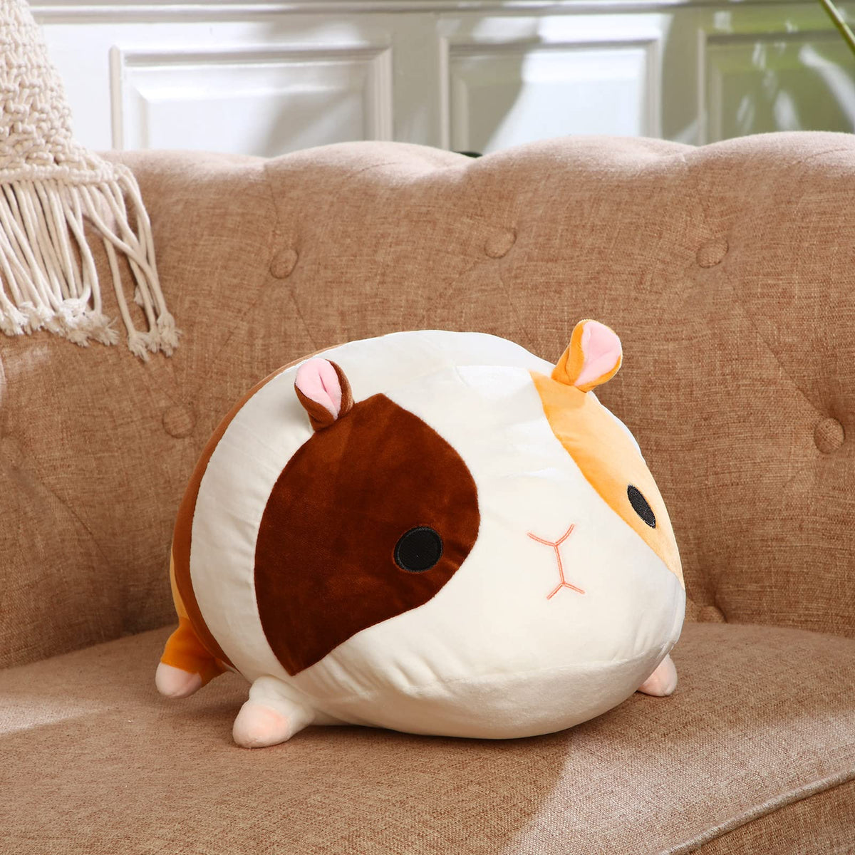 Sosation guinea pig huggable plush pillow for kids and adults