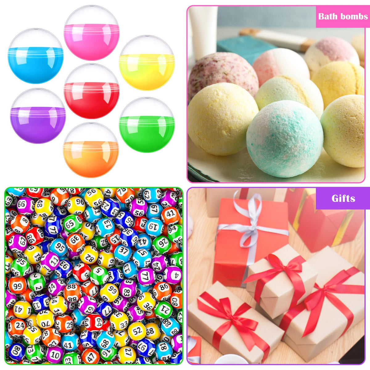 Sosation gumball capsules reusable storage for small gifts