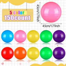 Sosation gumball capsules, round plastic, ideal for party favors