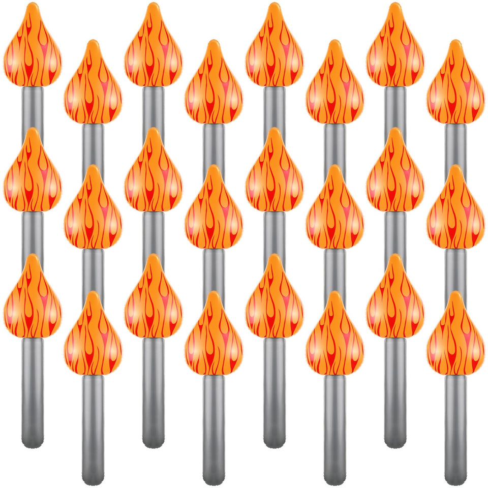 Sosation inflatable torch prop 24-pack for party decoration, easy to set up