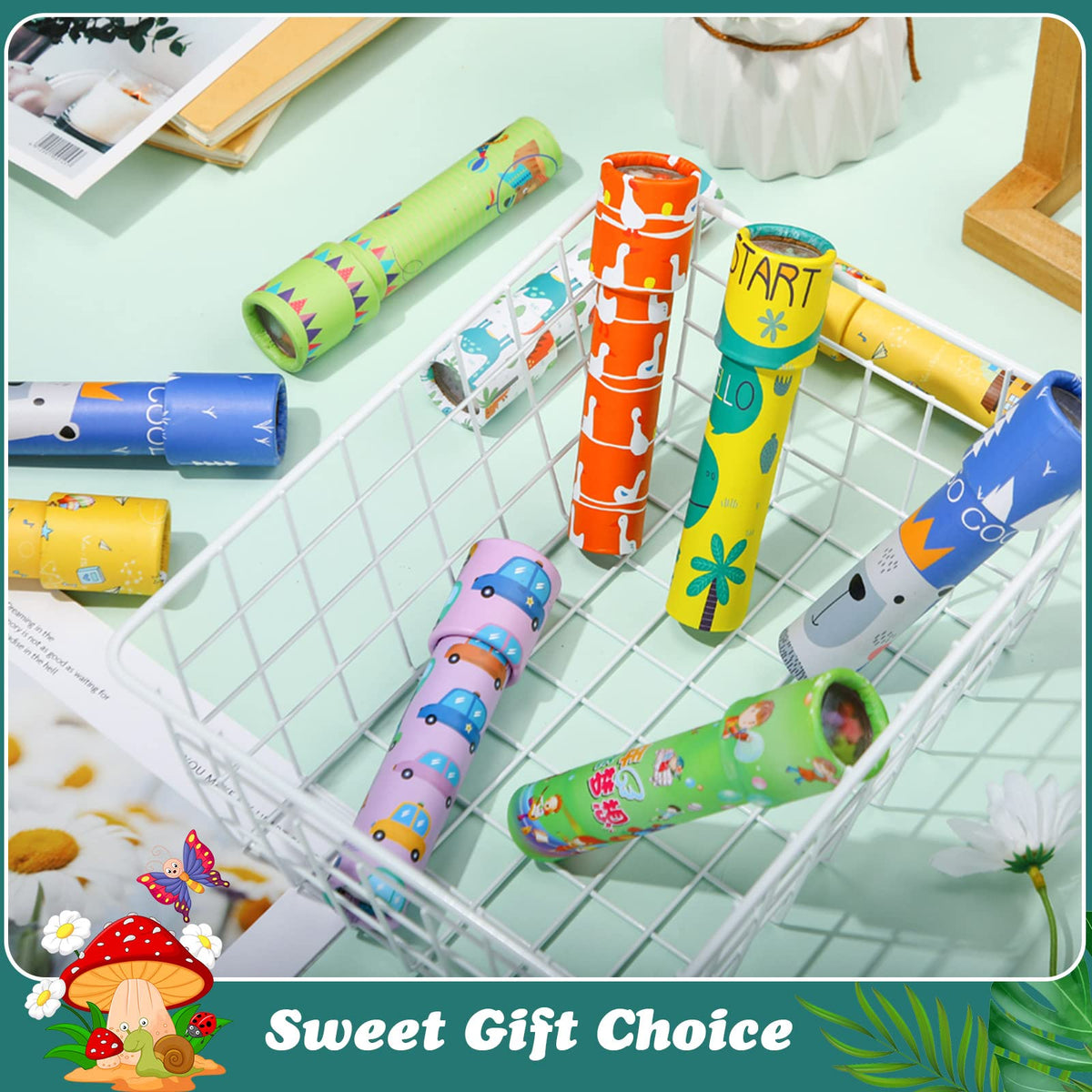 Sosation kaleidoscope paper tube design stands up to daily kid use.