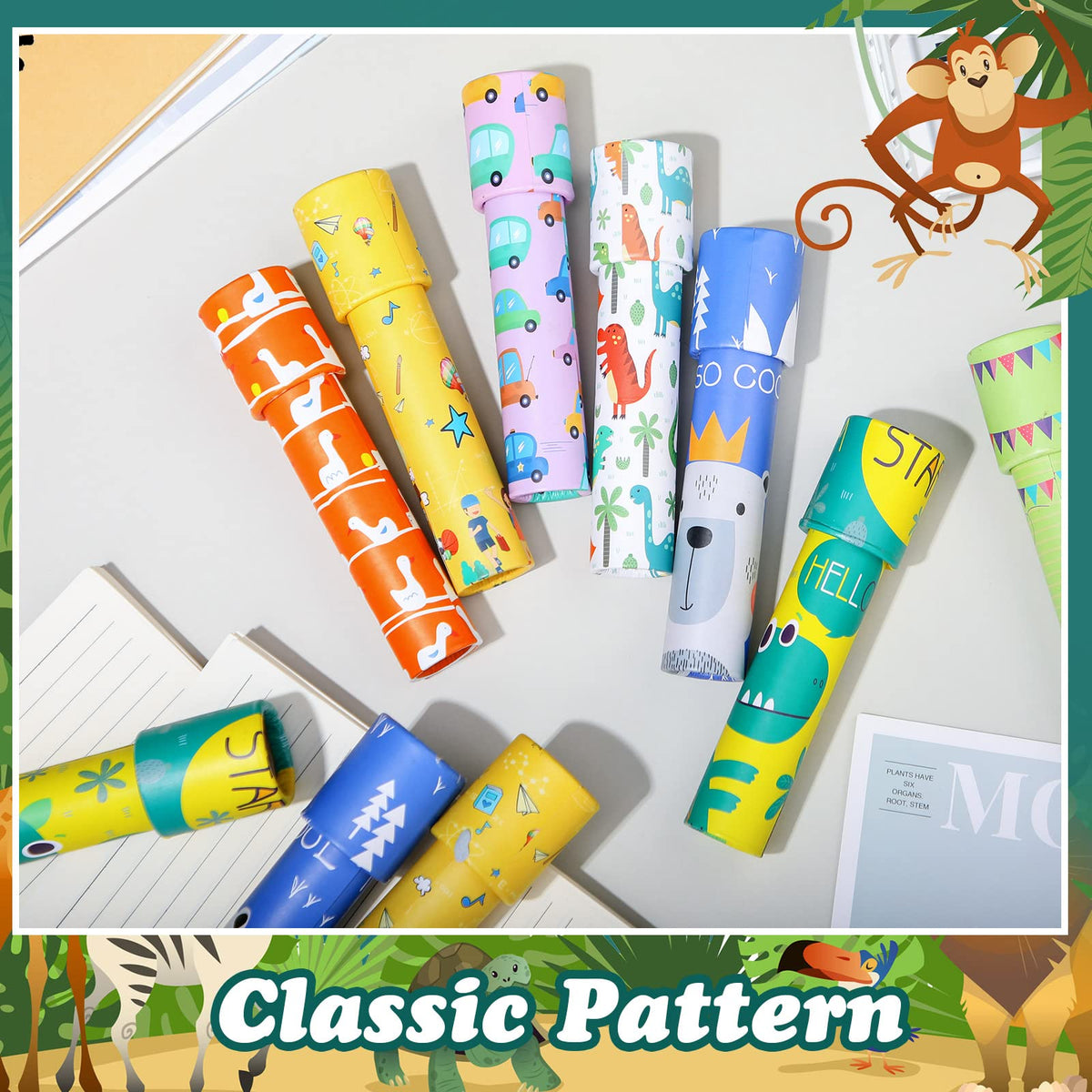 Sosation kaleidoscope prism patterns in action encourage color recognition and imagination.