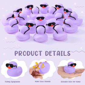Sosation light purple duck with sunglasses brightens bath time