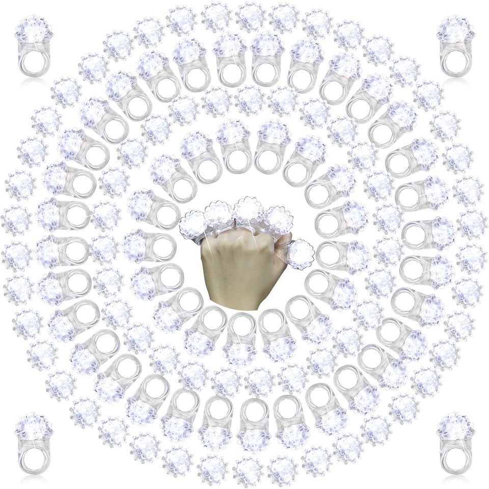 Sosation light up rings in mixed colors glow brightly for lively parties