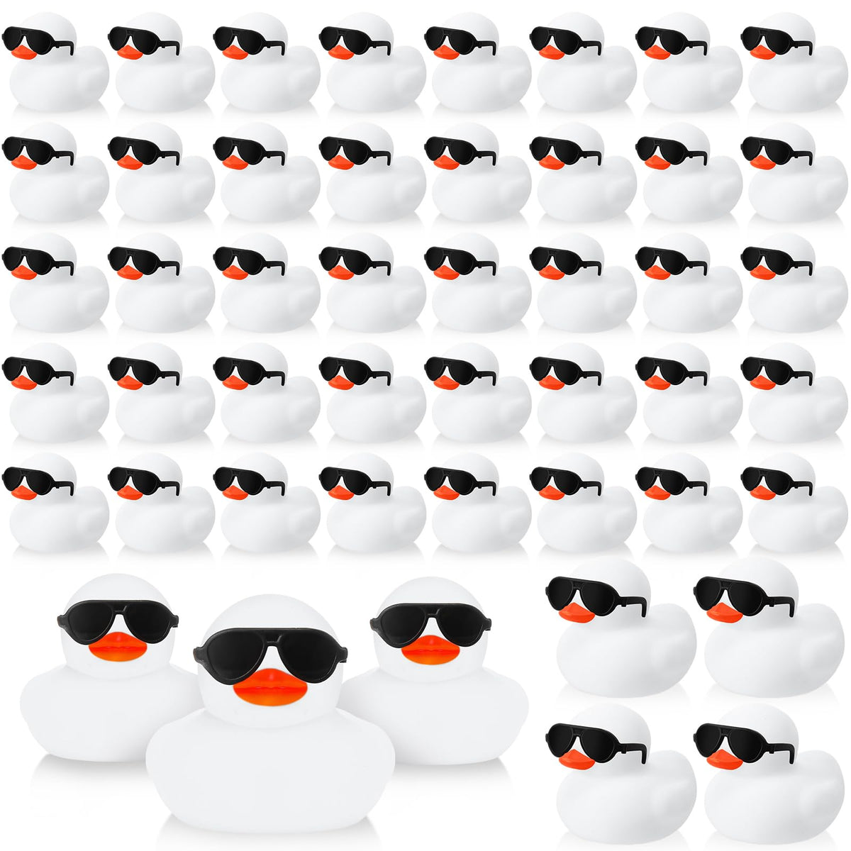 Sosation mini ducks with sunglasses, 36-pack, ideal bath toy collection