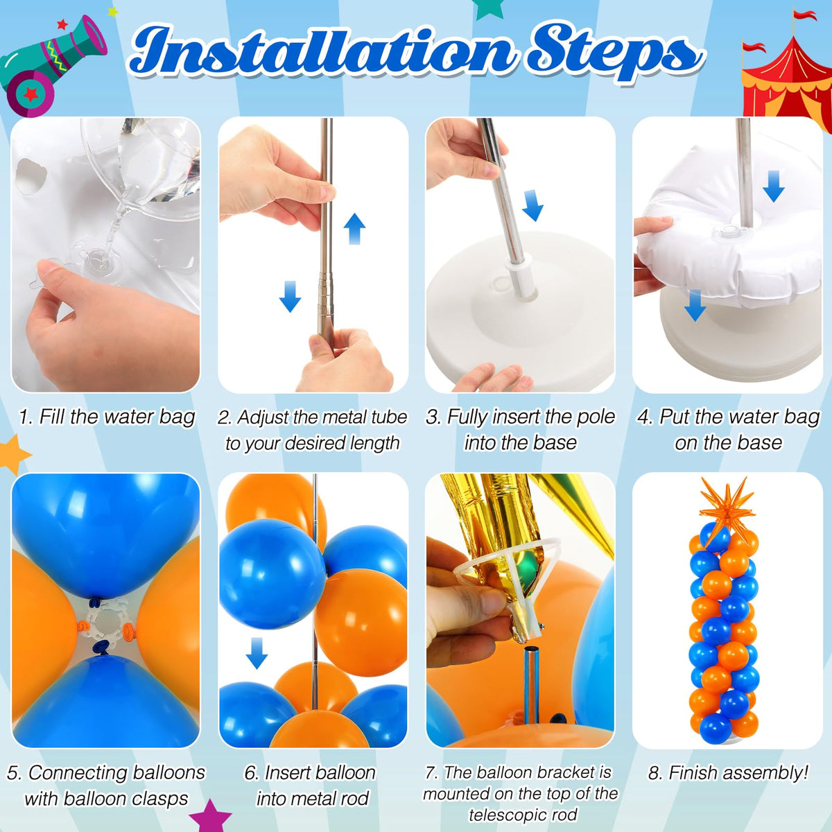 Sosation plastic base provides stable support on indoor floors