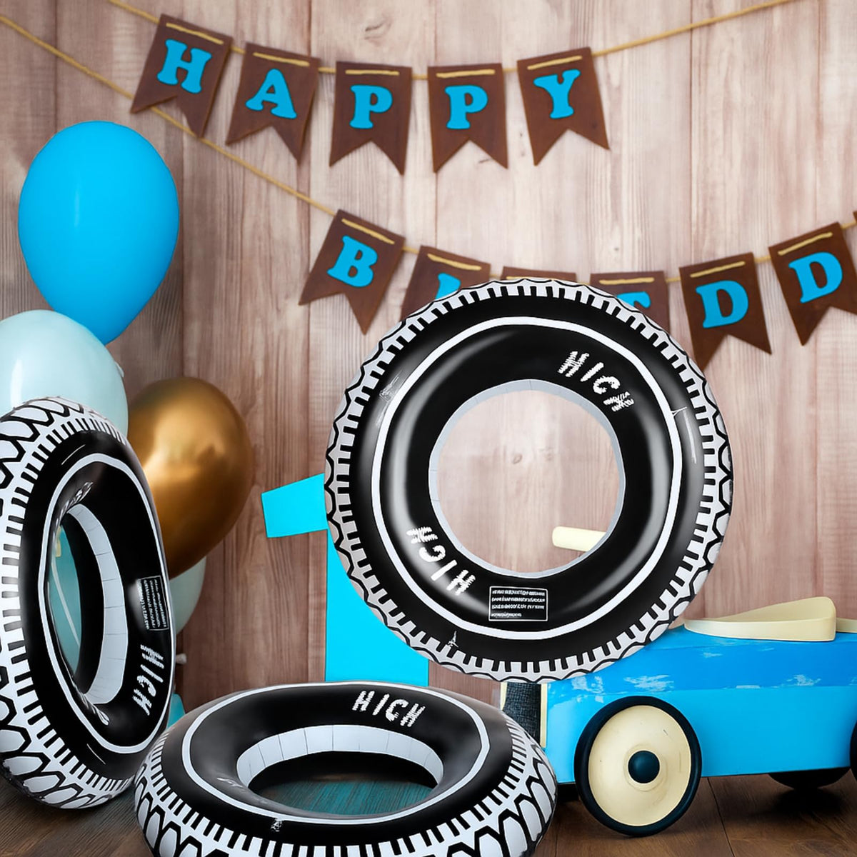 Sosation PVC vinyl tire tubes are thick and durable for repeated use.