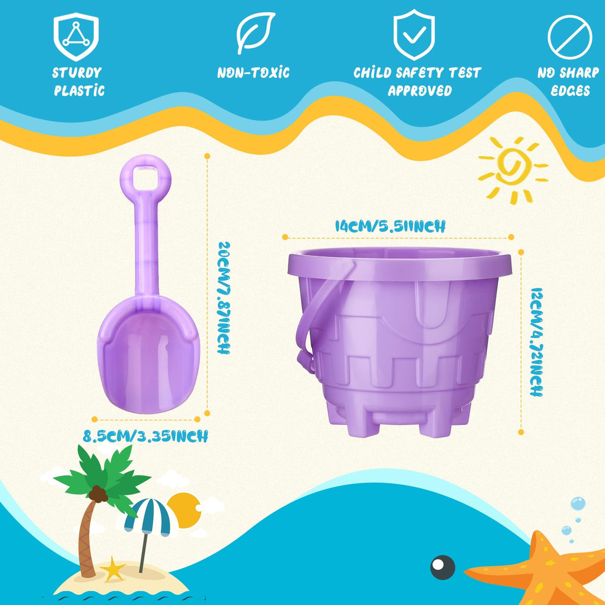 Sosation castle design beach pails spark creative sand constructions.