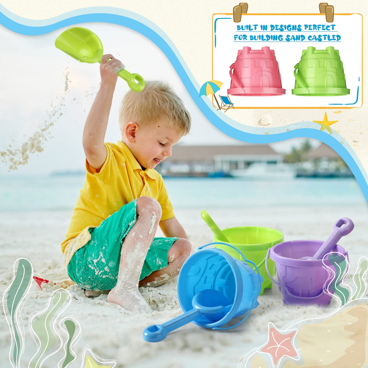 Sosation beach toy set, great for outdoor learning and imaginative play.