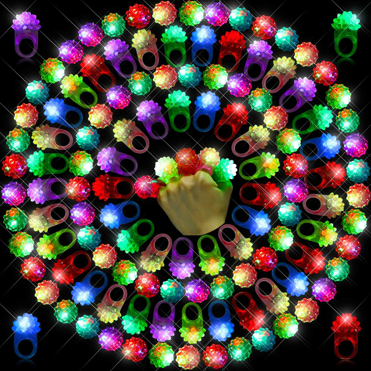 Sosation durable silicone LED ring designed for long-lasting wear