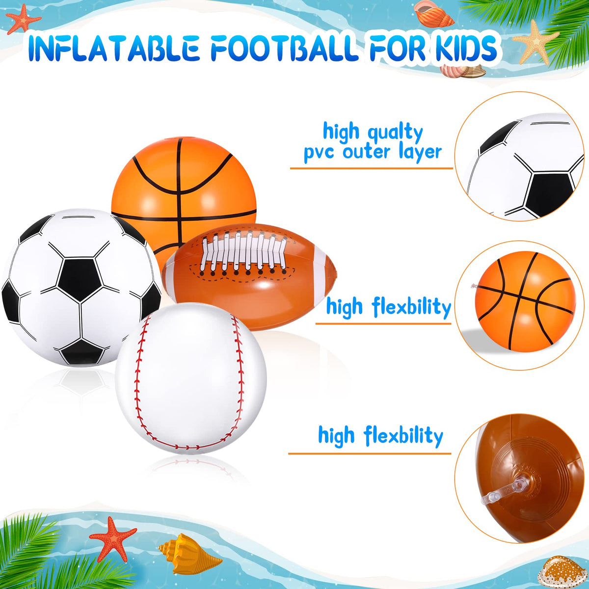 Sosation soccer beach ball 16in versatile for beach play.