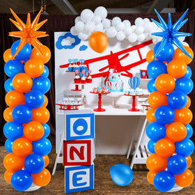 Sosation telescoping pole extends smoothly for adjustable balloon towers