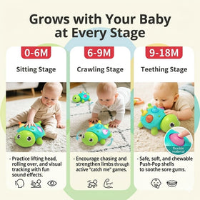 SOSUSHOE gradient lights attract baby attention during playtime