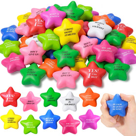 Sotiff star stress balls in multi-color design, great for desk focus and stress relief.