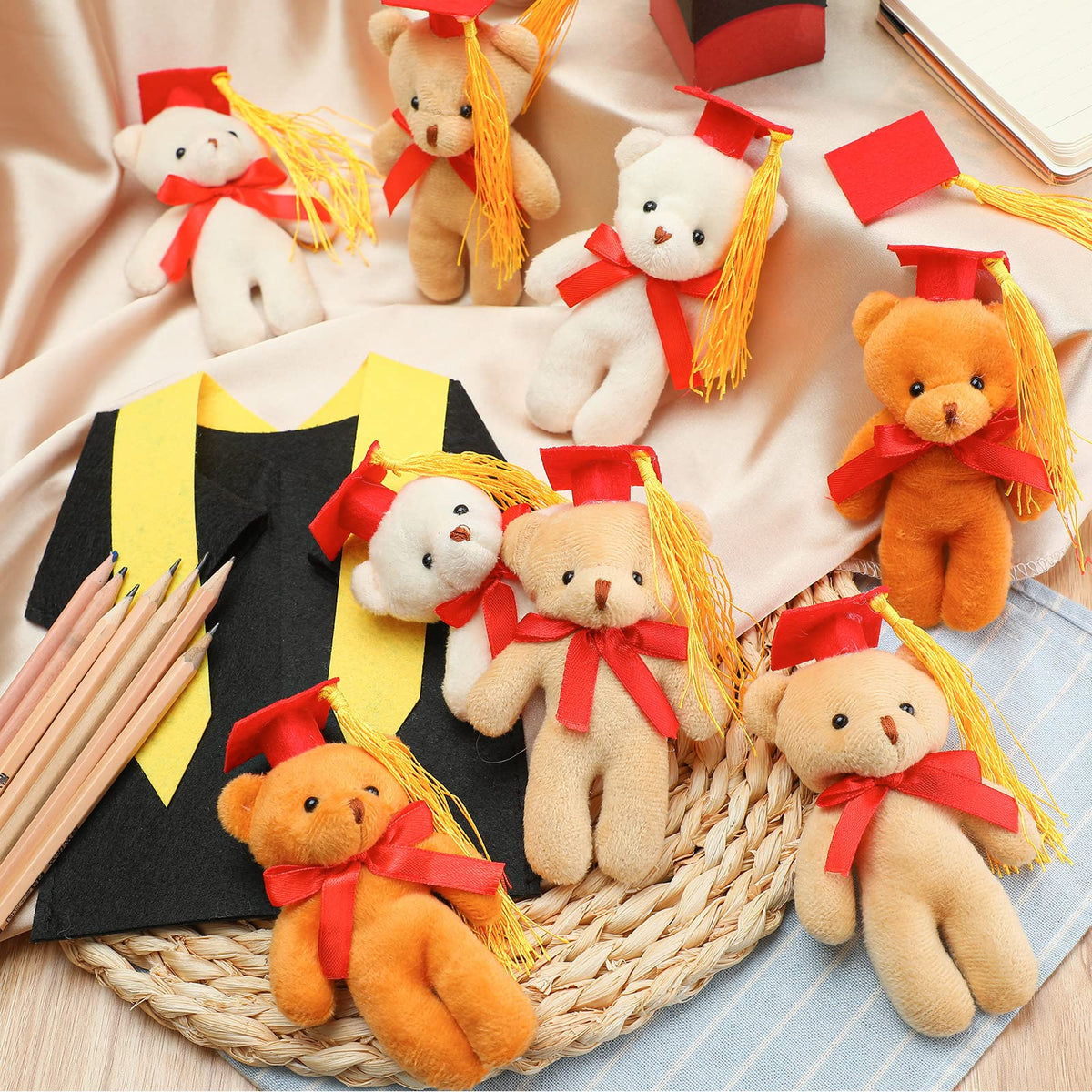Sotiff graduation bear in colorful collection for desk decor.