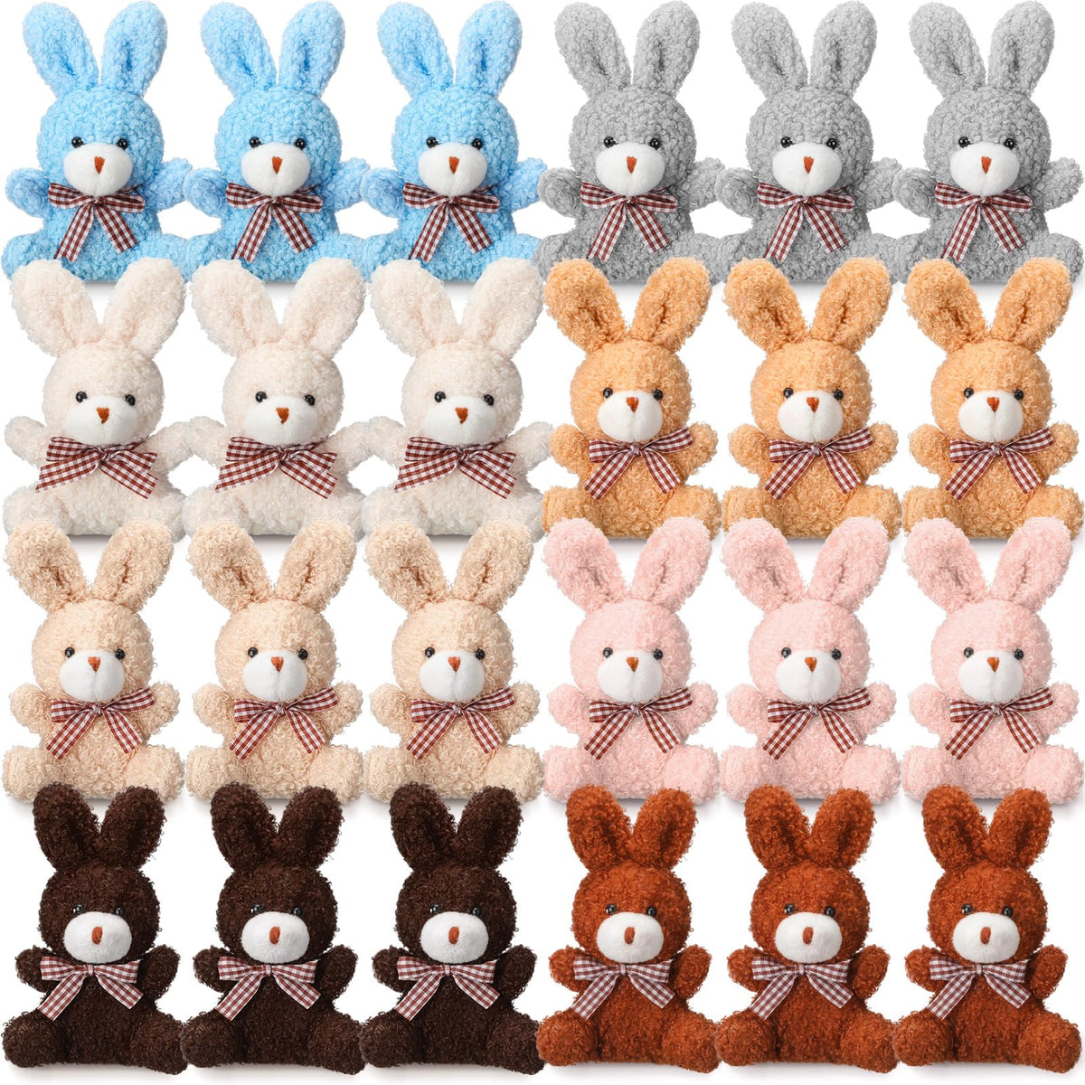 Sotiff 24-piece bunny plush bulk for party favors and gifts.