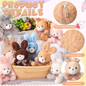 Sotiff bunny hanging ornament adds portable charm to bags.