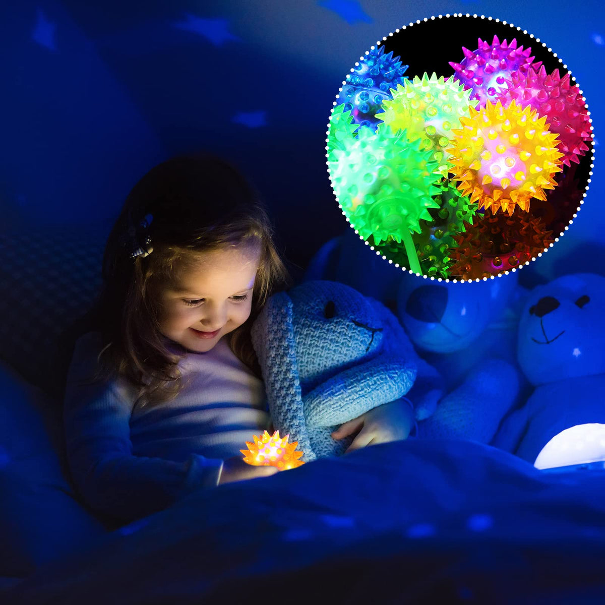 Sotiff color-changing glow lights brighten night games.