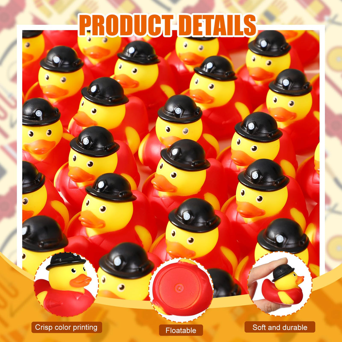 Sotiff firefighter ducks party decor: perfect for birthday celebrations and themed events.