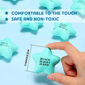 Sotiff blue star stress ball with motivational quotes for focus breaks