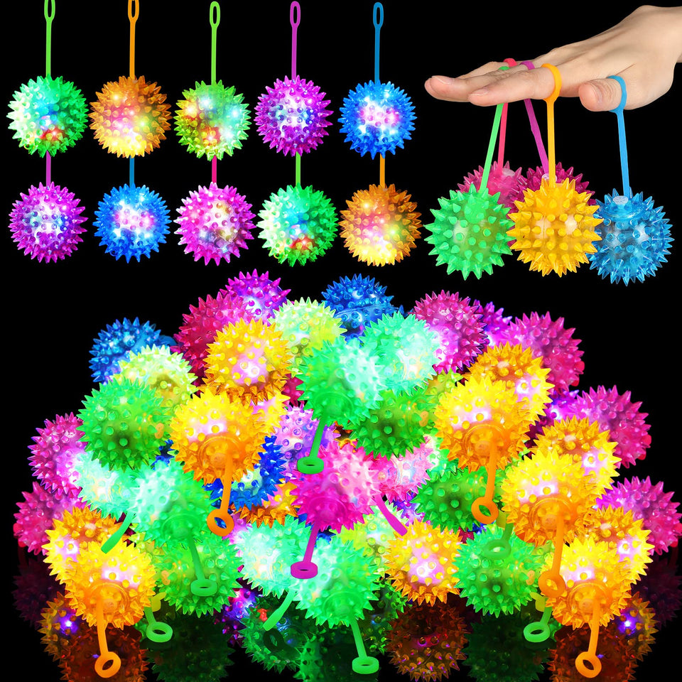 Sotiff LED bouncy ball with six colors for night play.