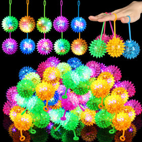Sotiff light up spiky ball glowing in dark for interactive night play
