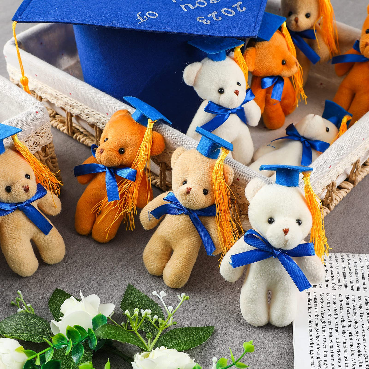 Sotiff plush bear 4.3 inches tall, ideal for decorating backpacks and classrooms