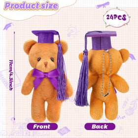 Sotiff mini graduation bear pink body, playful decor for celebrations and gifts.