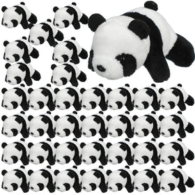 Sotiff mini panda plush 4inch close-up shows soft fabric for cozy cuddles.