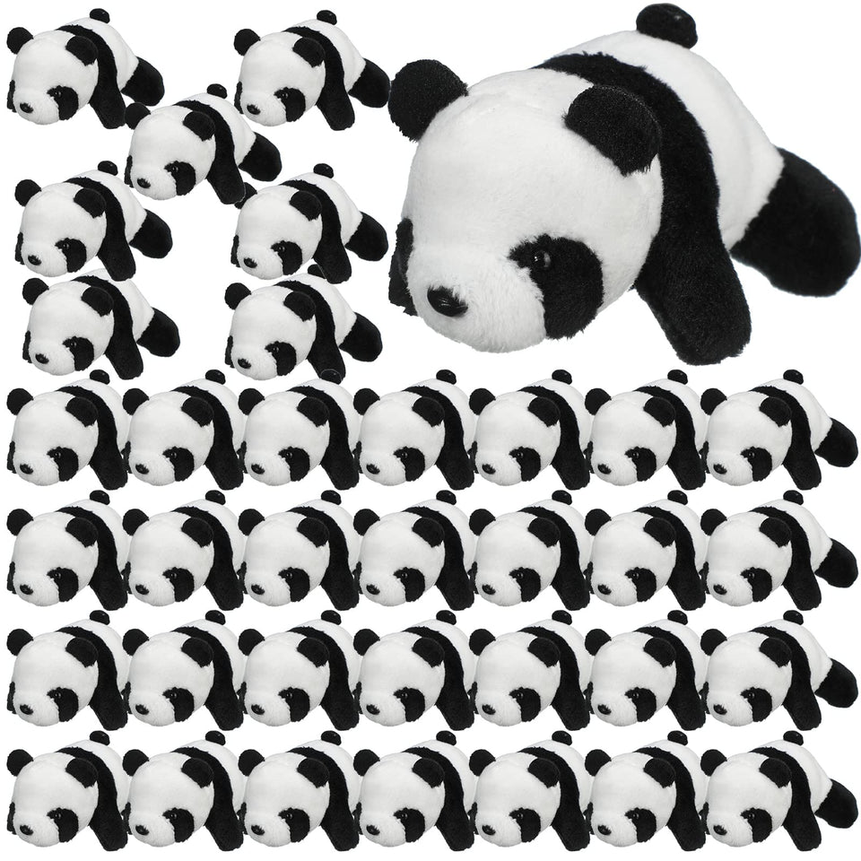 Sotiff mini panda plush 4inch close-up shows soft fabric for cozy cuddles.
