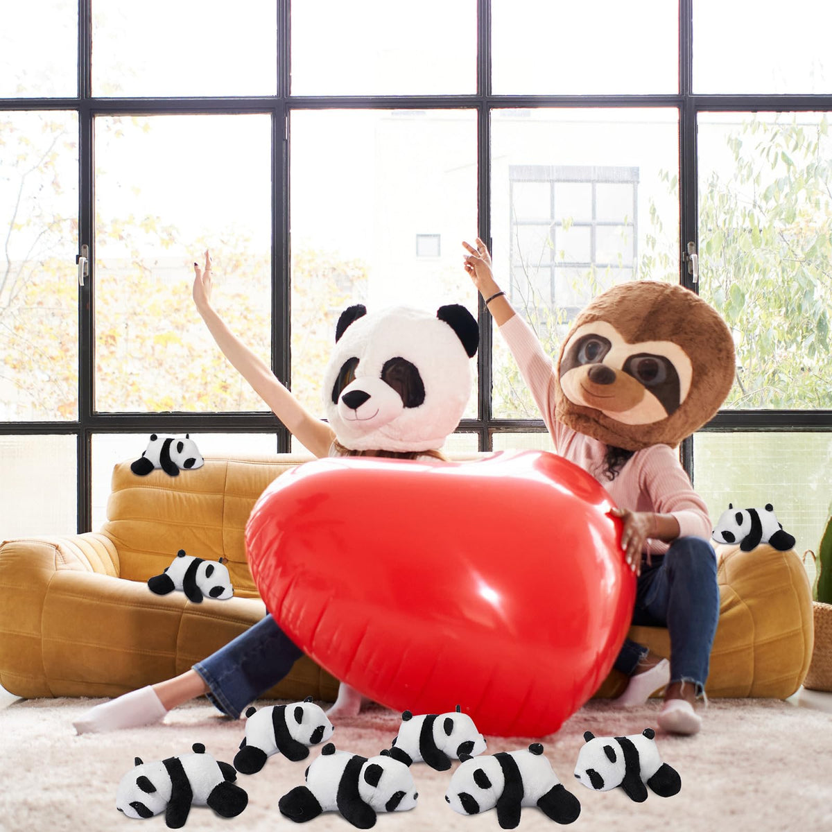 Sotiff panda plush bulk packaging makes stocking stuffers easy.