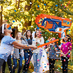 Sotiff party scene with pinata boosts decor and fun