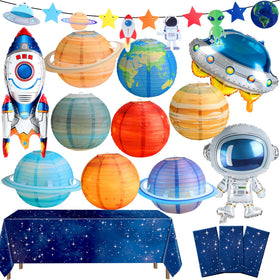 Sotiff planet paper lanterns brighten the space party scene