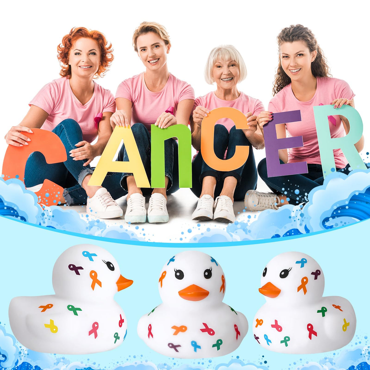 Sotiff colorful ducks support community outreach and awareness month campaigns.