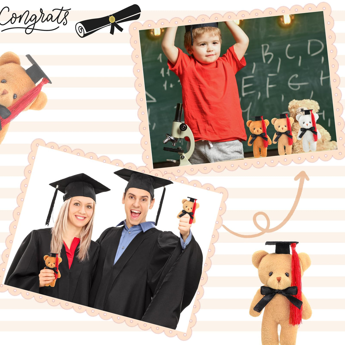 Sotiff soft plush fabric provides a cozy touch and durable display.