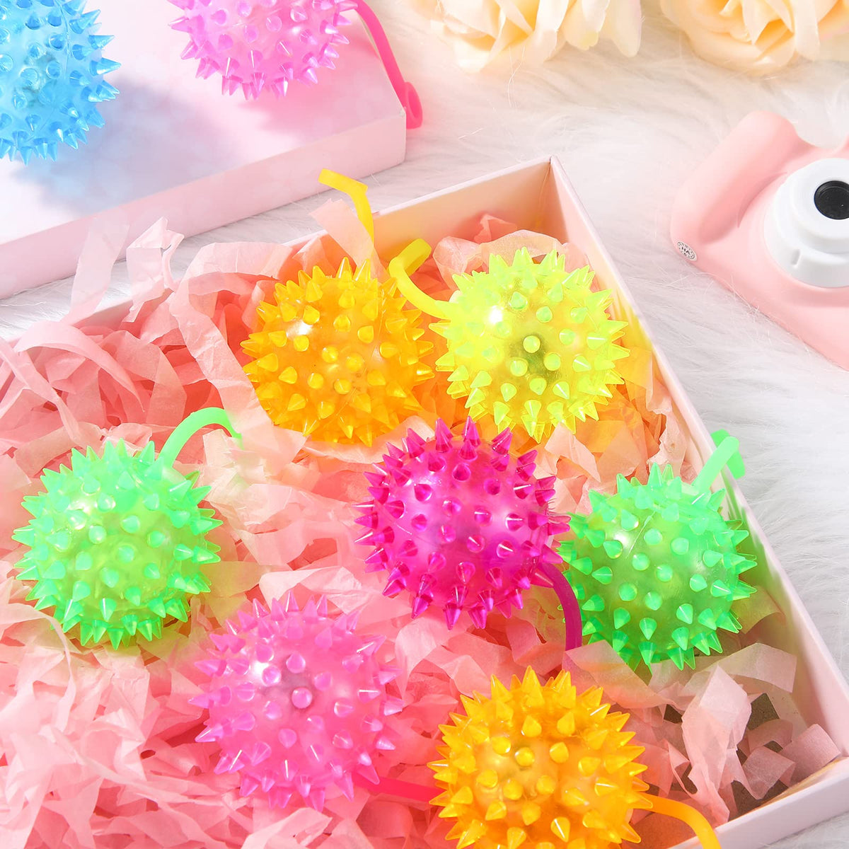 Sotiff soft rubber spiky ball, skin-friendly and safe.