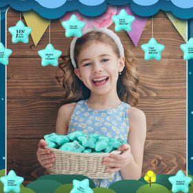 Sotiff star shaped blue stress ball ideal for classrooms
