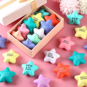 Sotiff yellow star stress ball bright color boosts focus and visual appeal