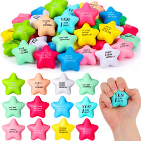Sotiff star stress balls in bright color varieties ideal for classroom and office stress relief.