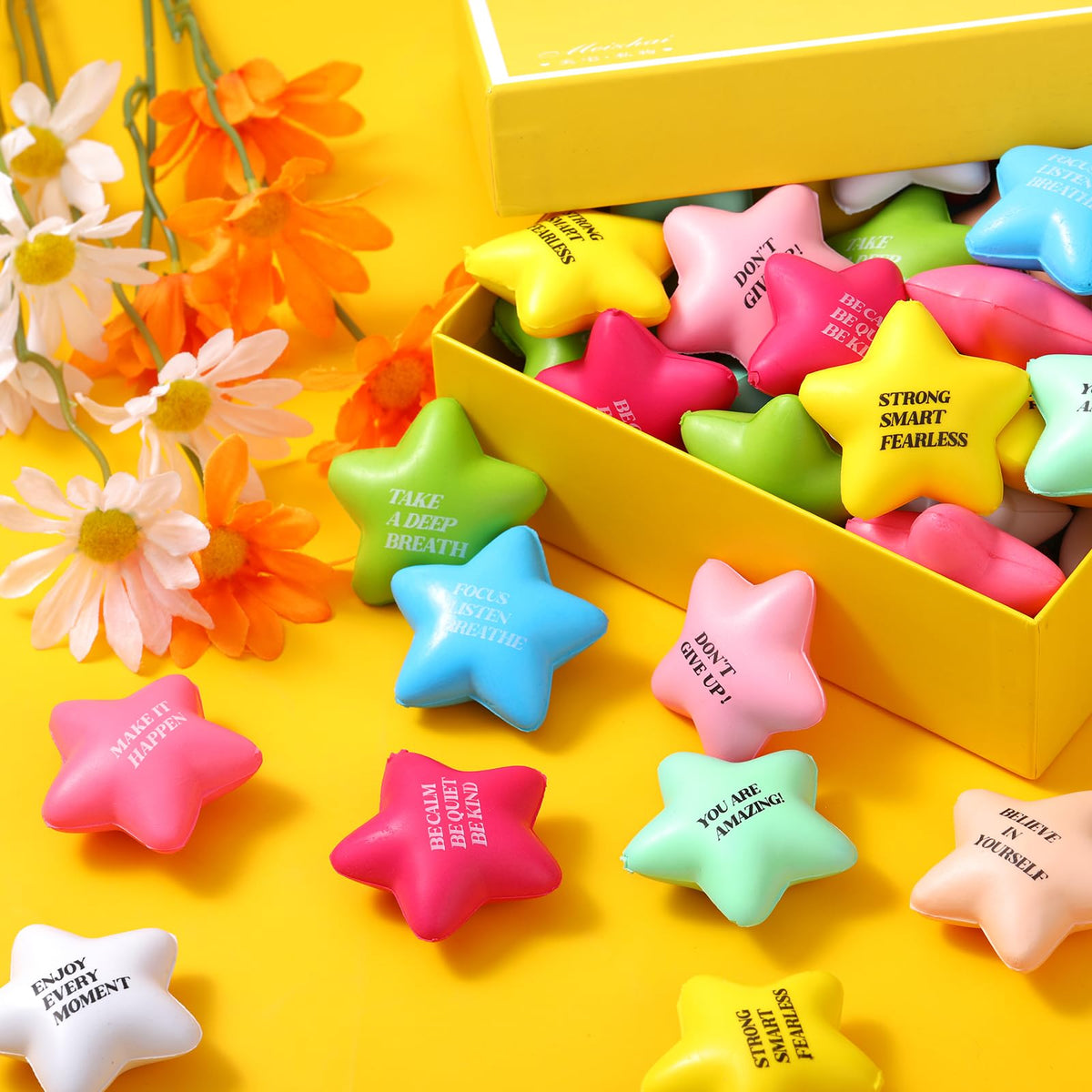 Sotiff star stress balls support interactive play for kids and adults.