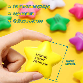 Sotiff star stress balls feature motivational quotes, boosting mood during study or work breaks.