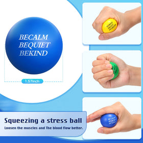 Sotiff stress ball in green foam close-up for mindful moments at work
