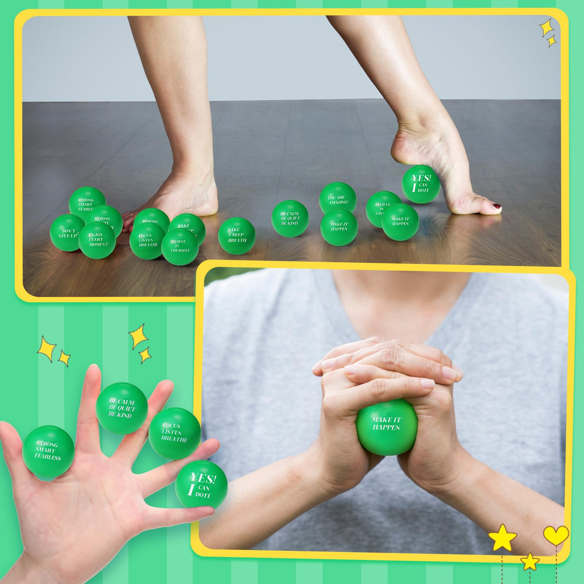 Sotiff non-toxic PU foam stress ball for safe repeated squeezes.