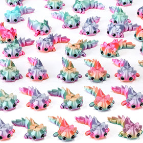 Soulchen axolotl figure with macaroon gradient, ideal for party decor and party favors