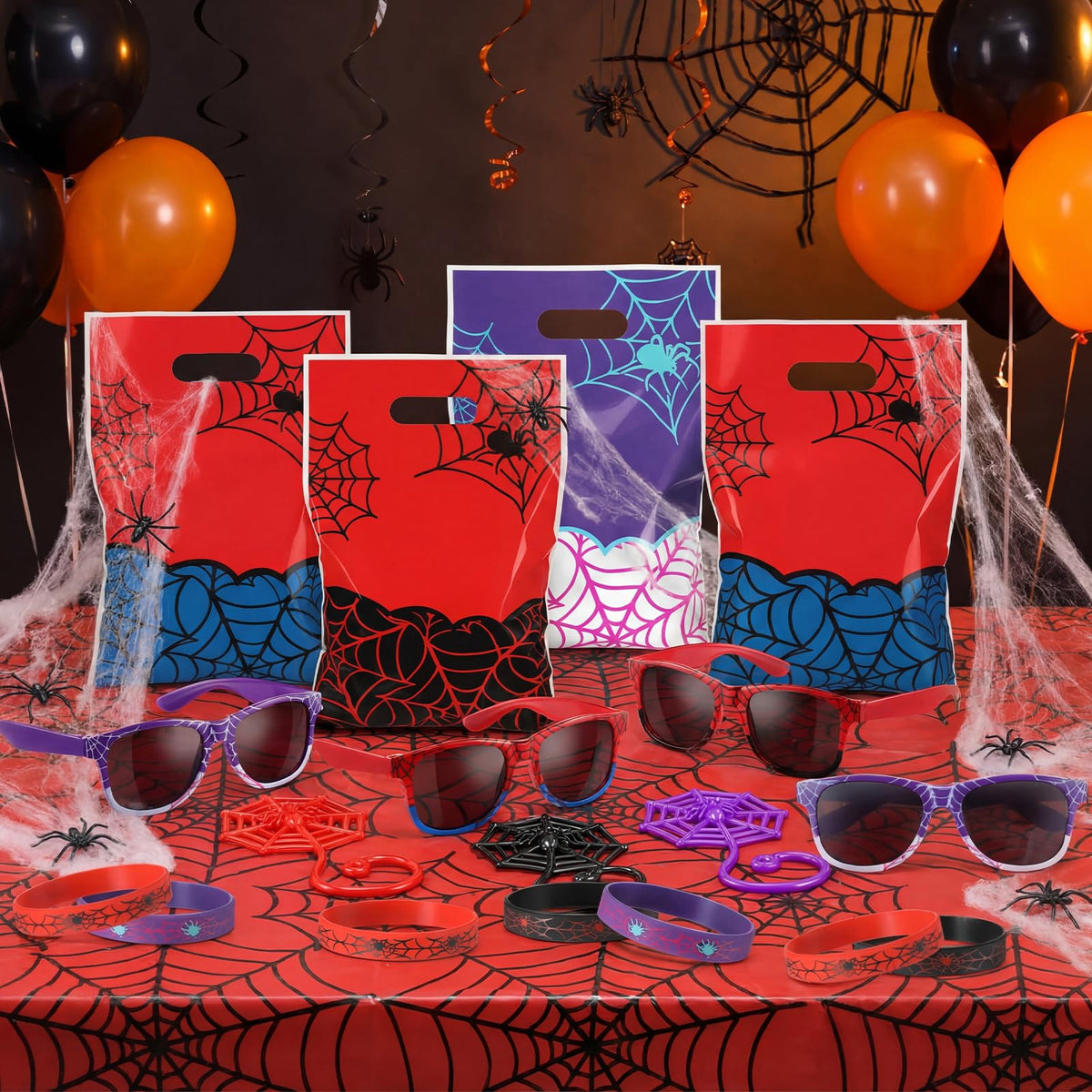 Soulchen birthday party kit ready-to-use for a vibrant spider-themed setup