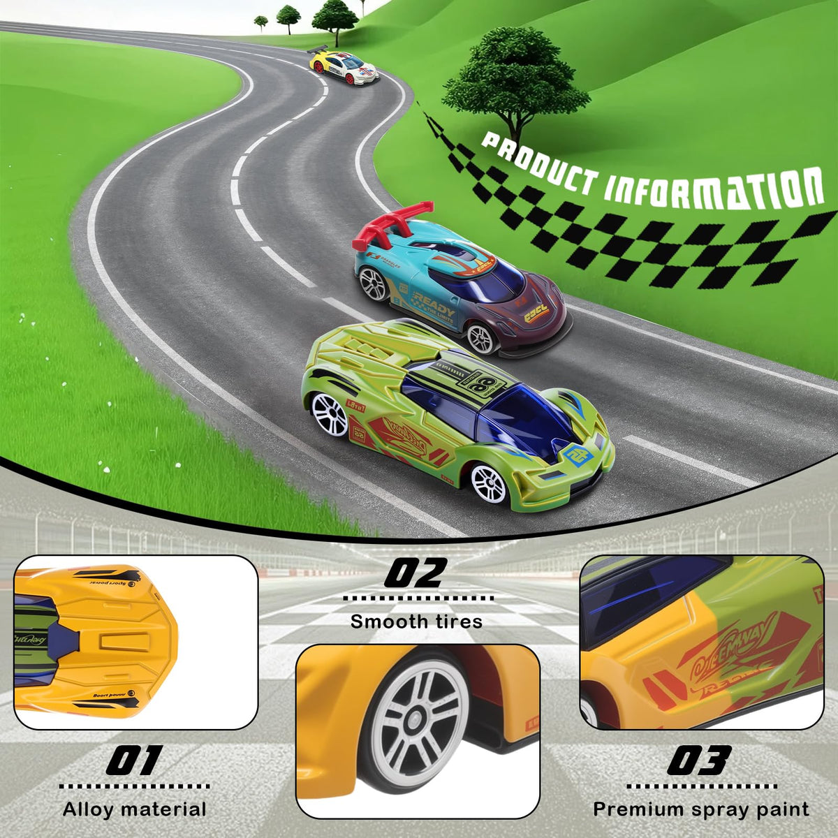 Soulchen color-changing toy cars are small and portable for classrooms or party favors.