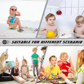 Soulchen color-changing bath cars are reusable and visually engaging for repeat play.