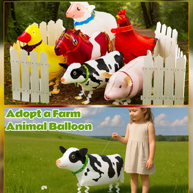 Soulchen farm animal balloon pony serves as a playful photo prop