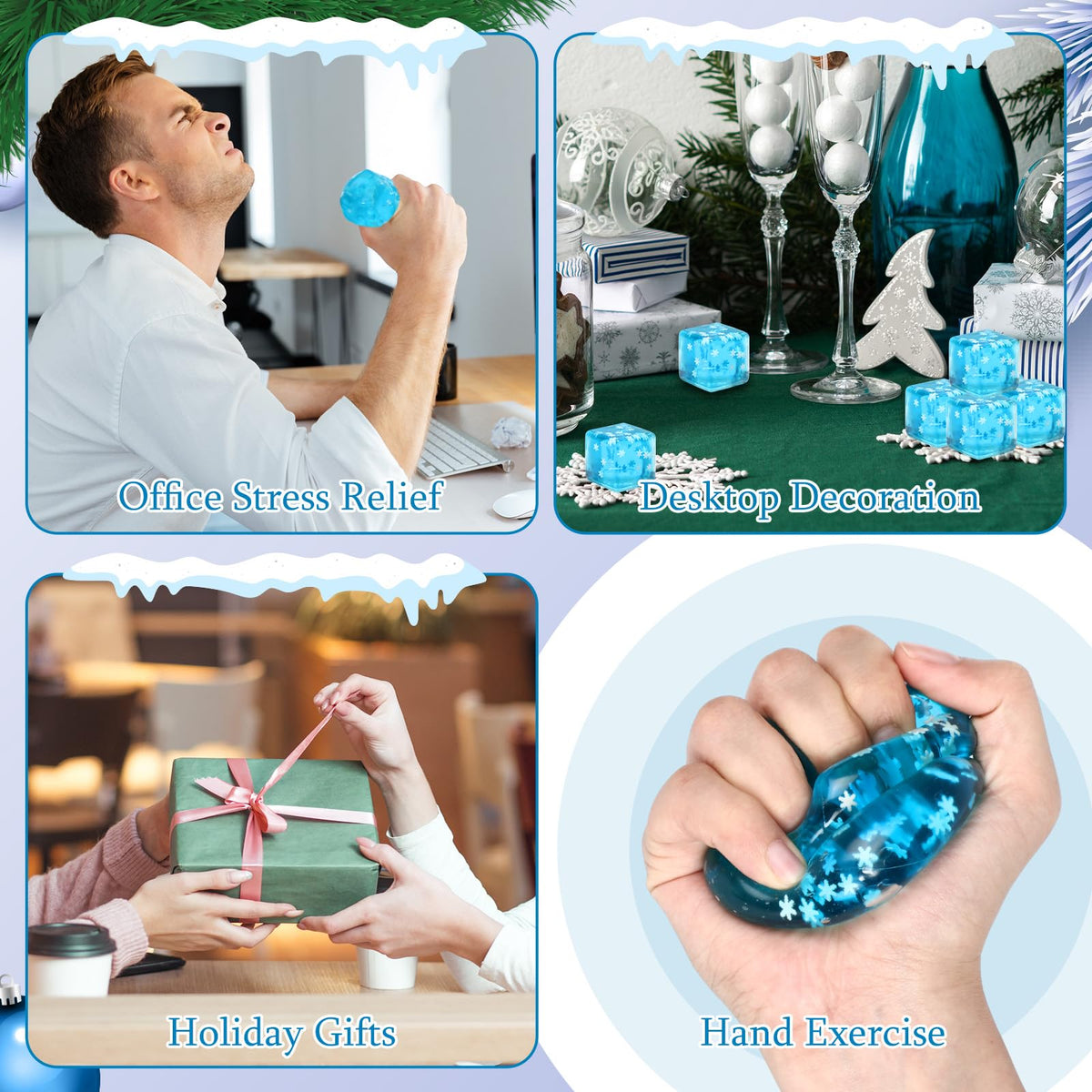 Soulchen gift-pack ice cubes for stress relief, stocking stuffers, or prizes