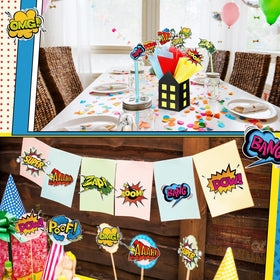 Soulchen hero theme decor elevates birthdays and showers with style